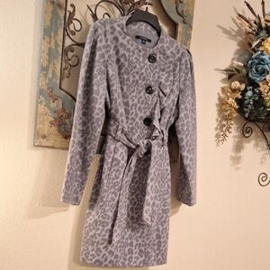 Chadwicks Animal Print Trench Coat. Excellent Condition Size 10